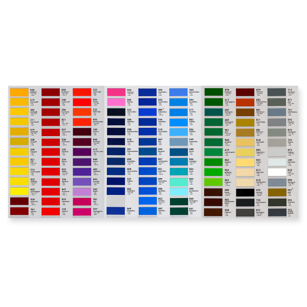 Orafol Oracal 751 Farbkarte Z012 foliado.de Schaufensterfolien